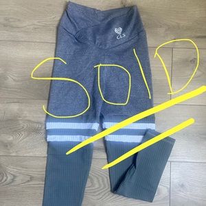 Cls butt scrunch Striped leggings